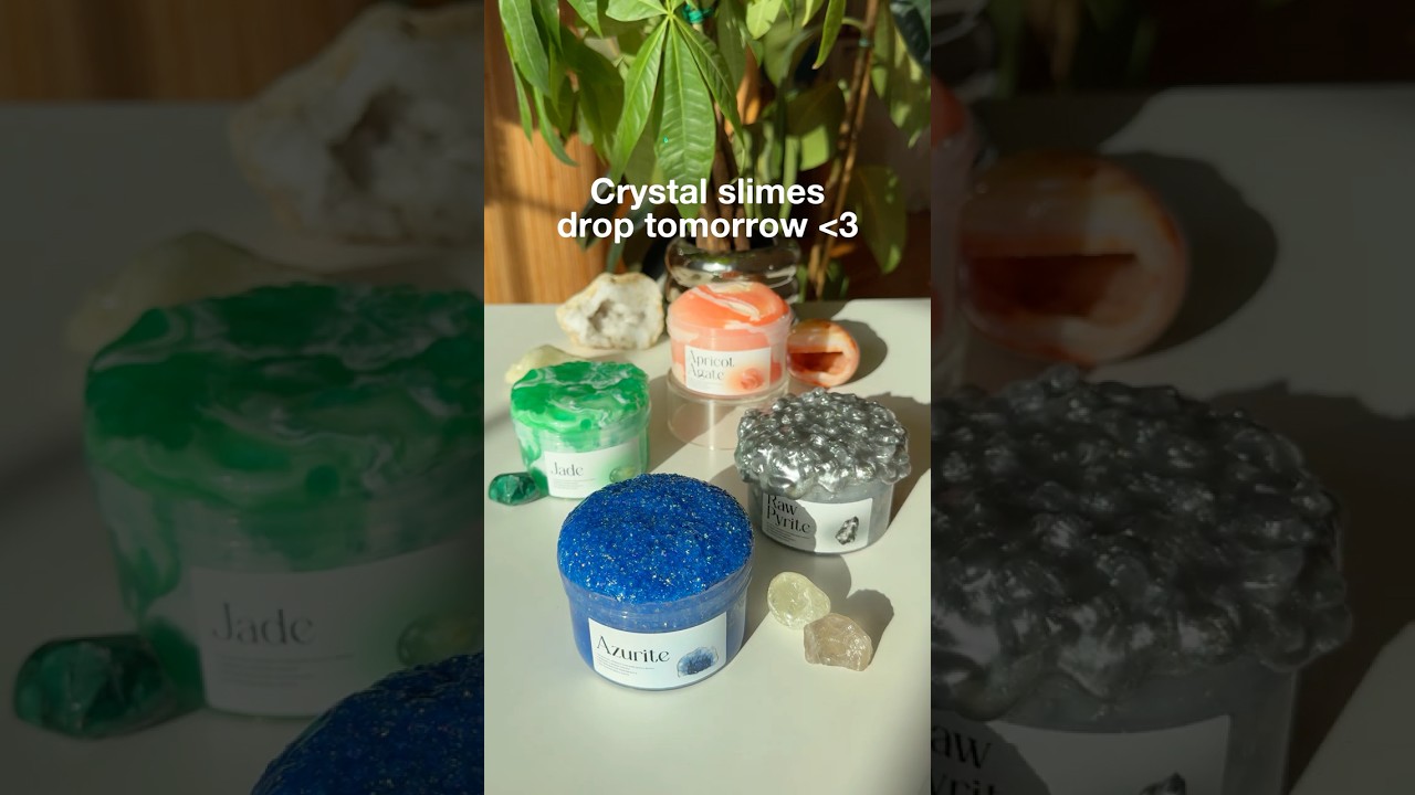 Crystal Slimes Drop Tomorrow ✧˖&deg;⊹ #slimeshop #asmr