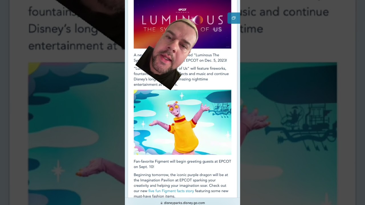 ✨ #figment is coming to #epcot #disneyworld #shorts #characters