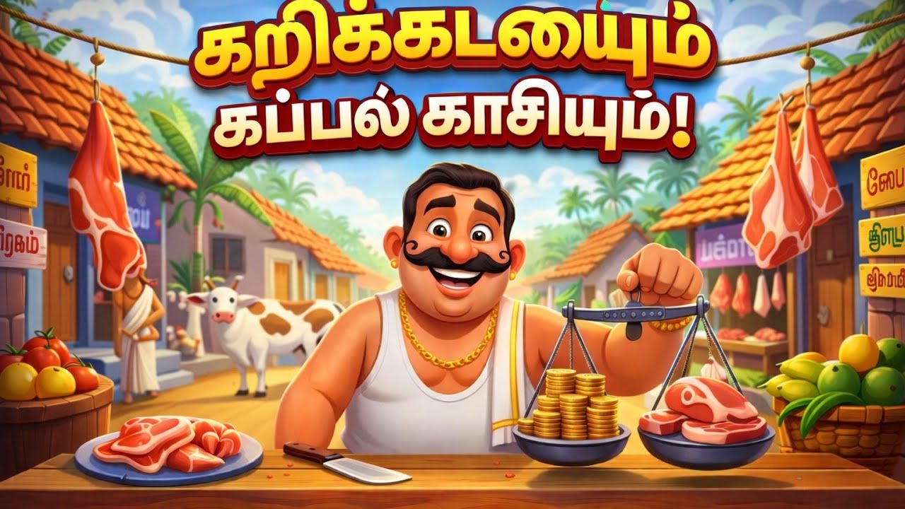 Tamil Story - கறிக்கடையும் கப்பல் காசியும் | Tamil Moral Story | Tamil Neethi Kathai