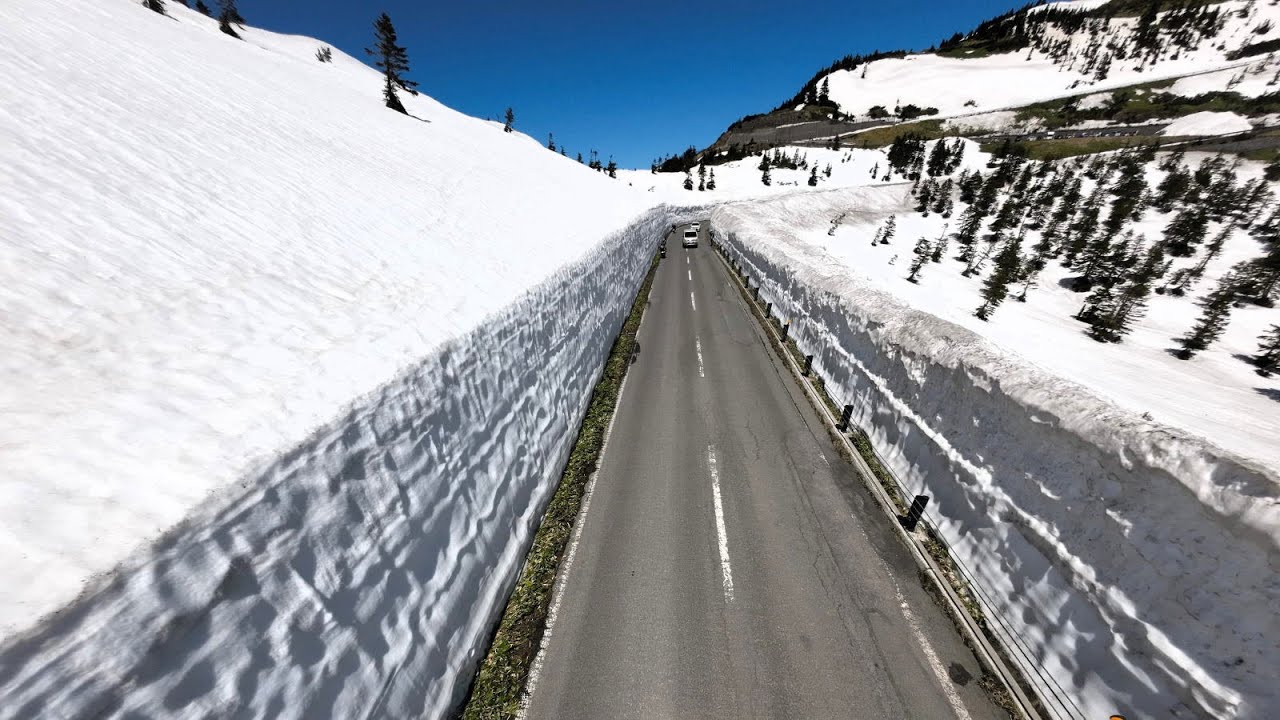 志賀草津高原ルート　雪の回廊　2025年4月24日撮影