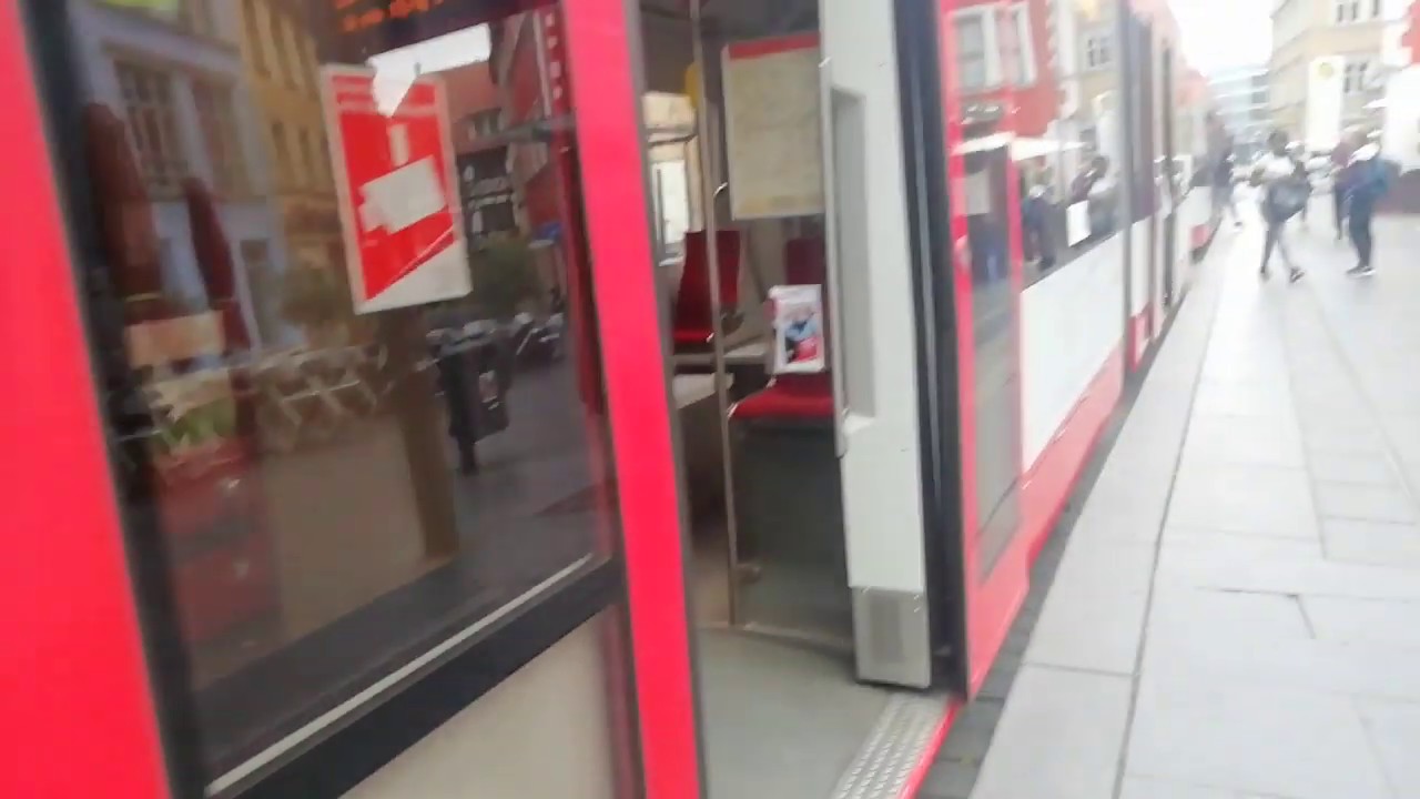 Straßenbahn mitfahrt Halle