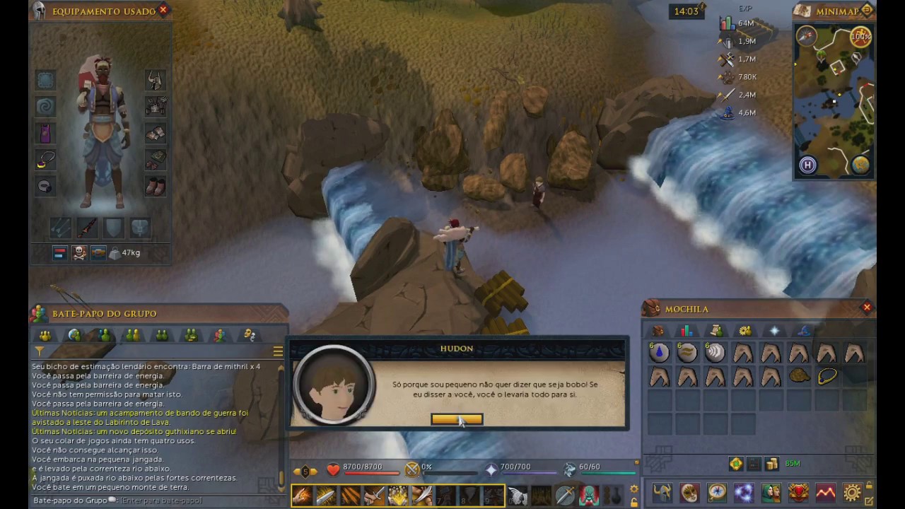 Missao das Cataratas Runescape 2017