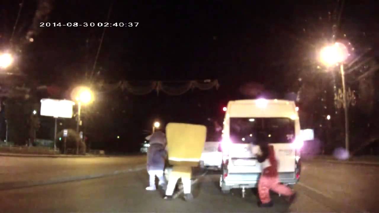Gangster Disney Characters beat up RUSSIAN DRIVER FIGHT !