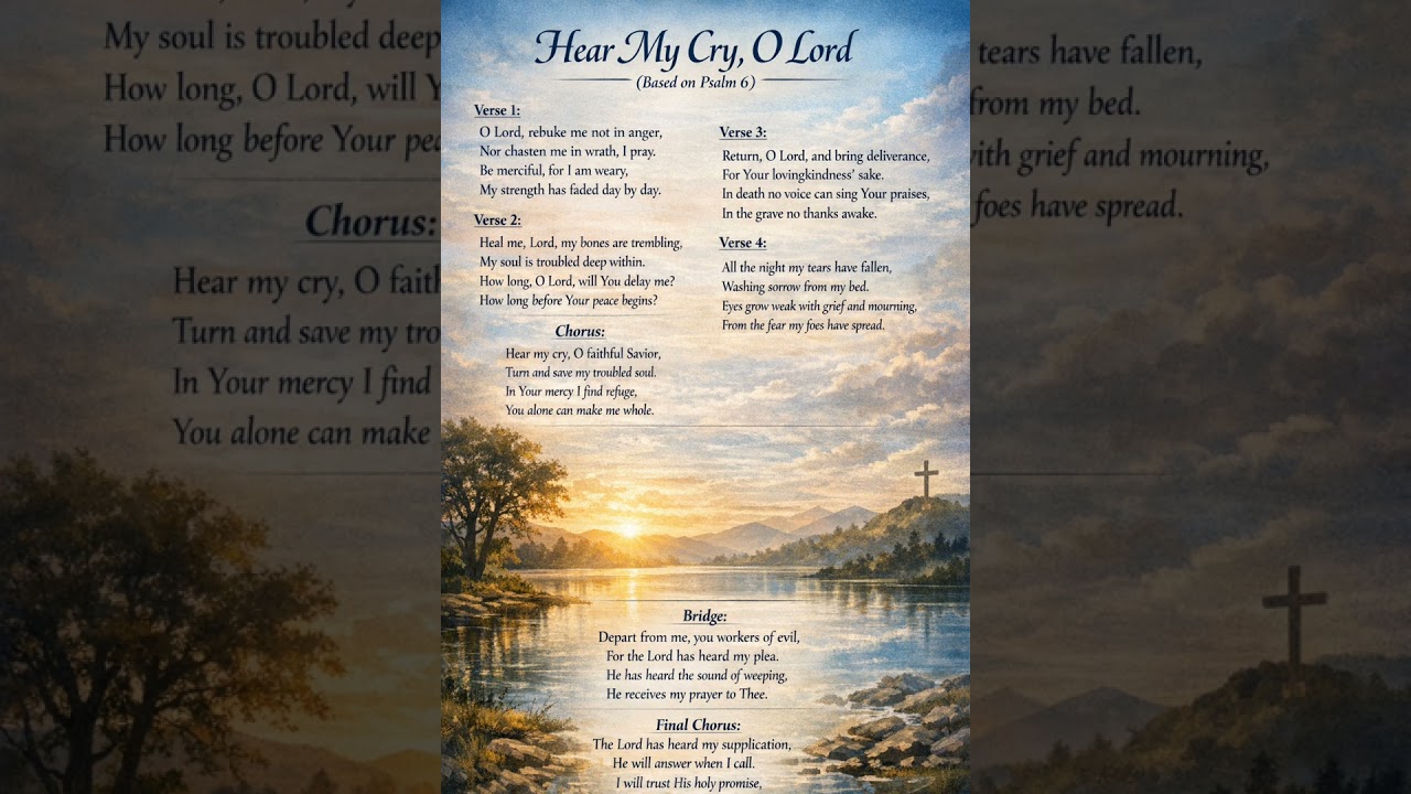 Hear My Cry, O Lord