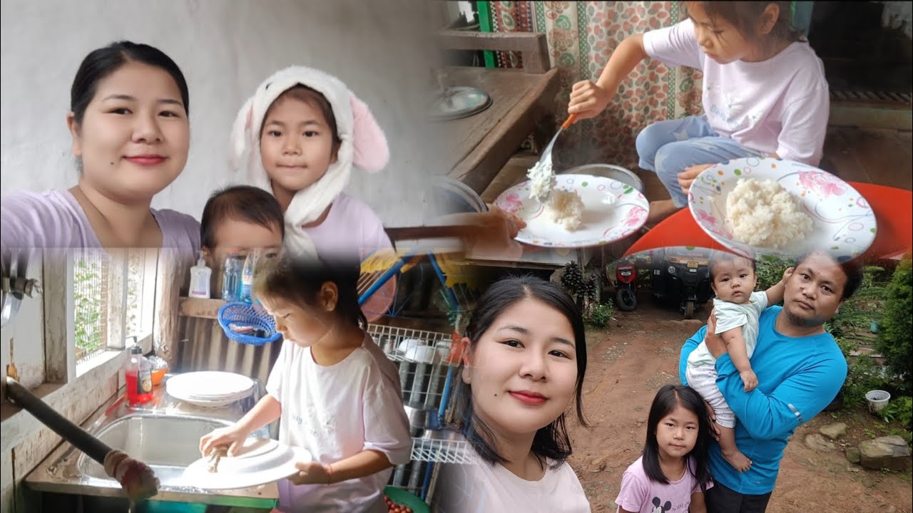 Mollie helped me in household chores 🥰/ Rainy day / #familyvlog