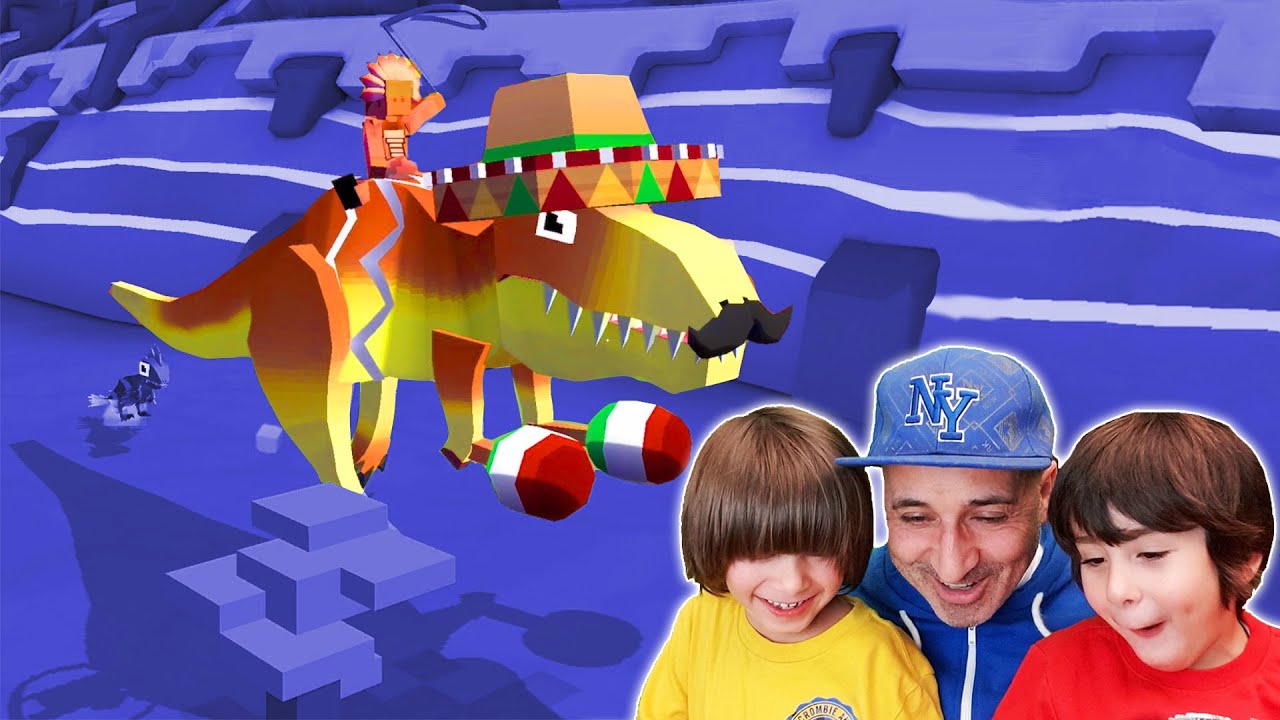 Capturamos el T-MEX y dos DINOSAURIOS más!! Dani y Evan en RODEO STAMPEDE
