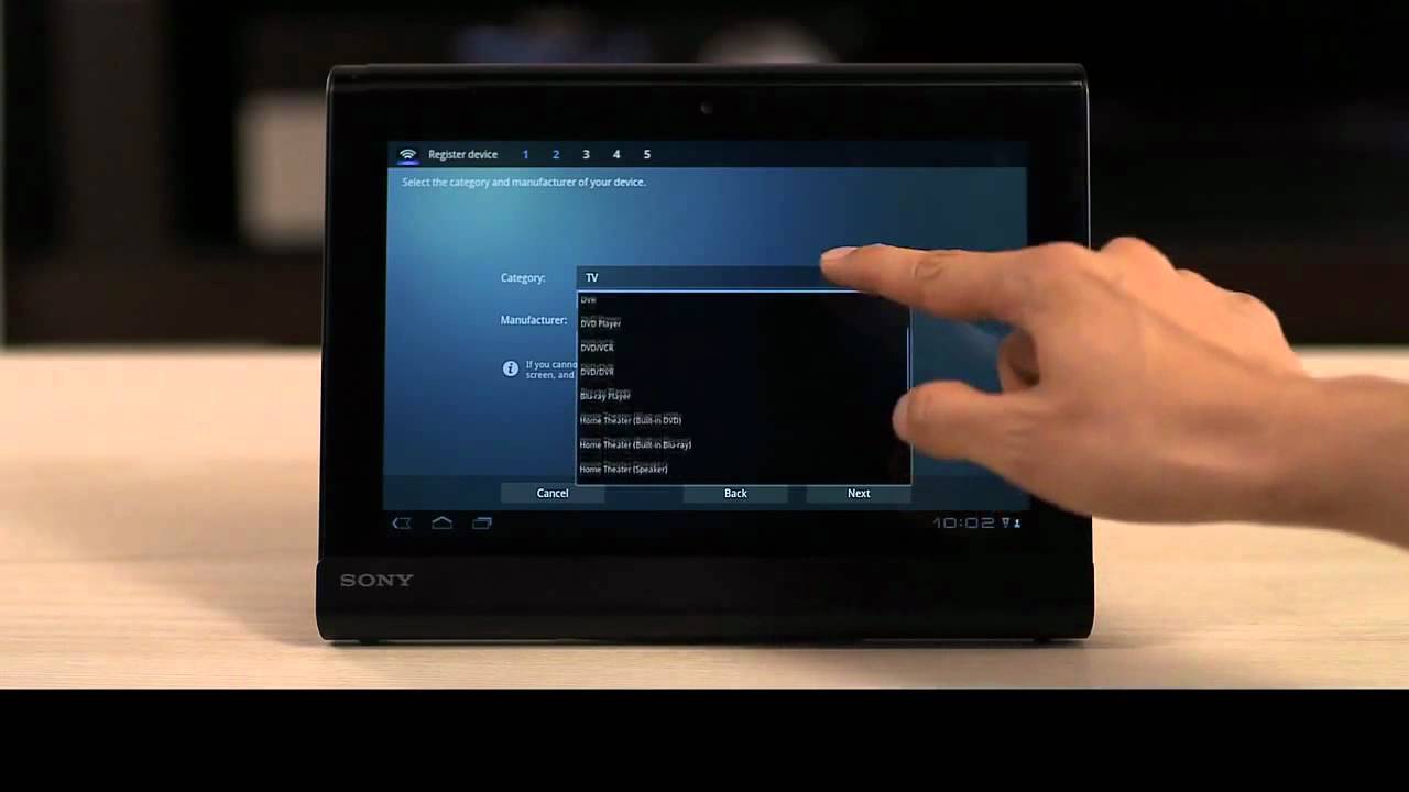 Sony Tablet: Remote Control