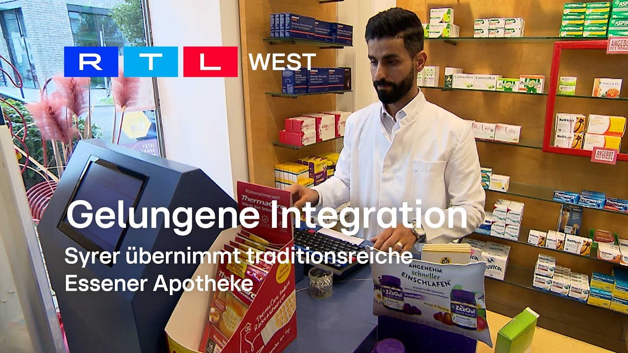 Gelungene Integration: Syrer übernimmt traditionsreiche Essener Apotheke | RTL WEST, 29.09.2023