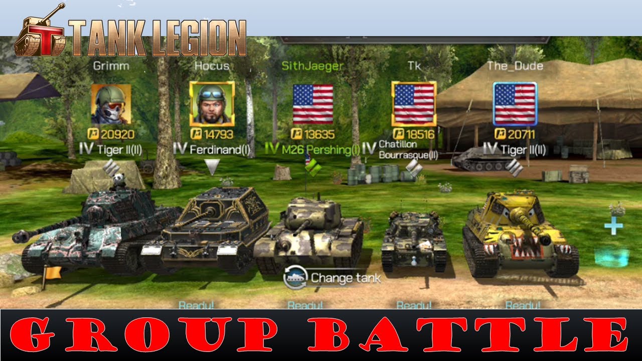 Tank Legion Group Battle (w/commentary)