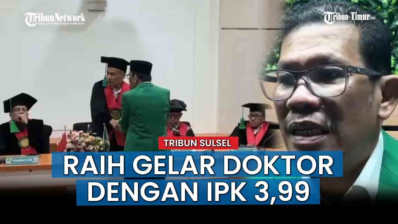 HOT NEWS; Hampir Tiga Jam Dihujani Pertanyaan, Azhar Arsyad Raih Gelar Doktor dengan IPK 3,99 di UMI