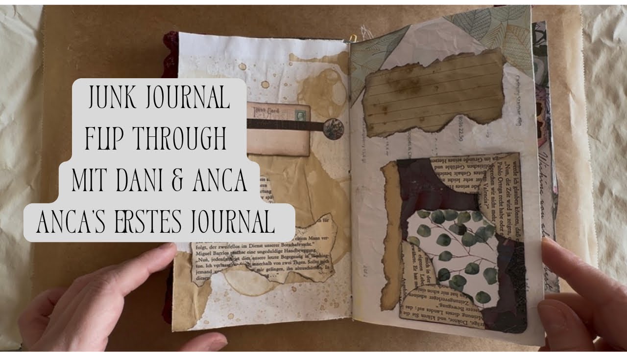 Junk Journal/ Flip Through/  Das erste Journal meiner Schwester🥰