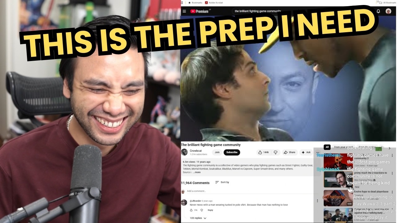 Gigguk's Reaction To The brilliant fighting game community