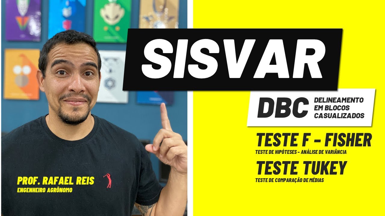 Tutorial | Uso do SISVAR | Experimentos em DBC | Delineamento em Blocos Casualizados