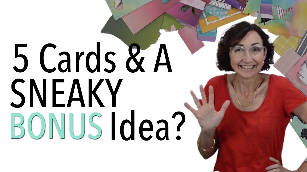 5 MORE CREATIVE Ways to Use Cardstock Scraps to Make Beautiful Cards + Bonus Idea!