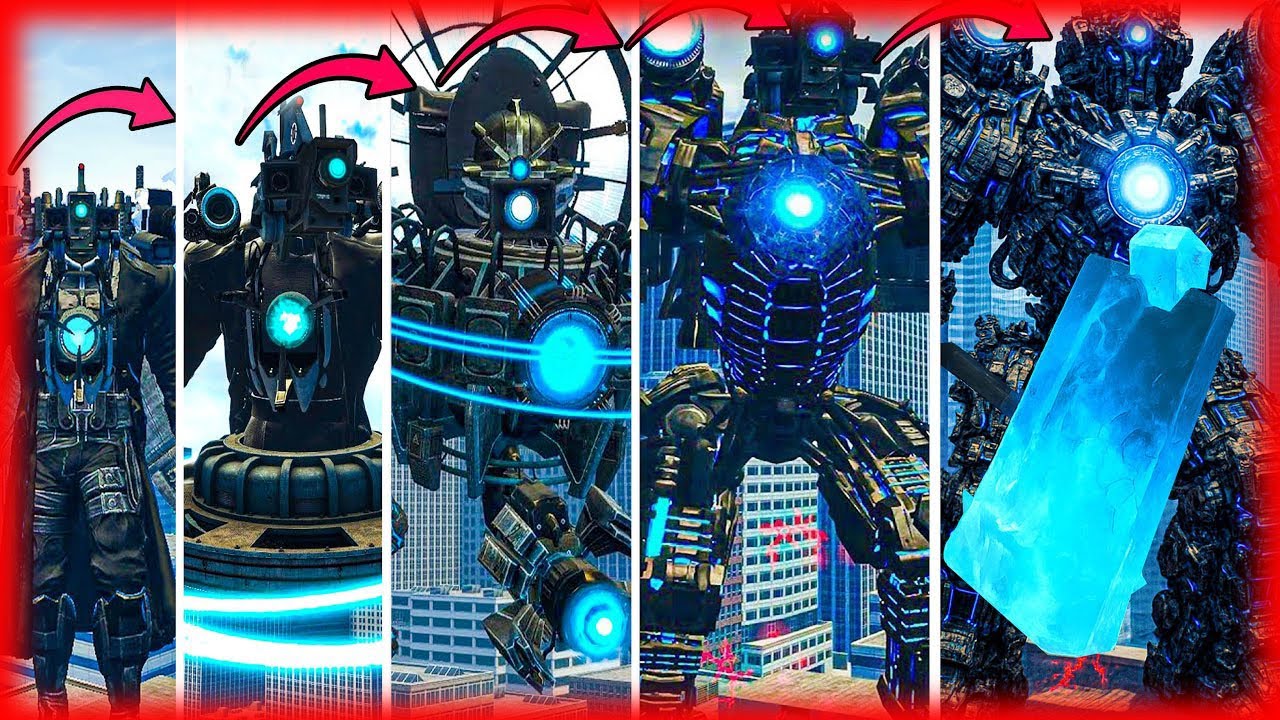 SIZE COMPARISON ULTRA CAMERA BOSS VS SKIBIDI TOILET BOSSES, ASTRO JUGGERNAUT & TITAN SPEAKERMAN!