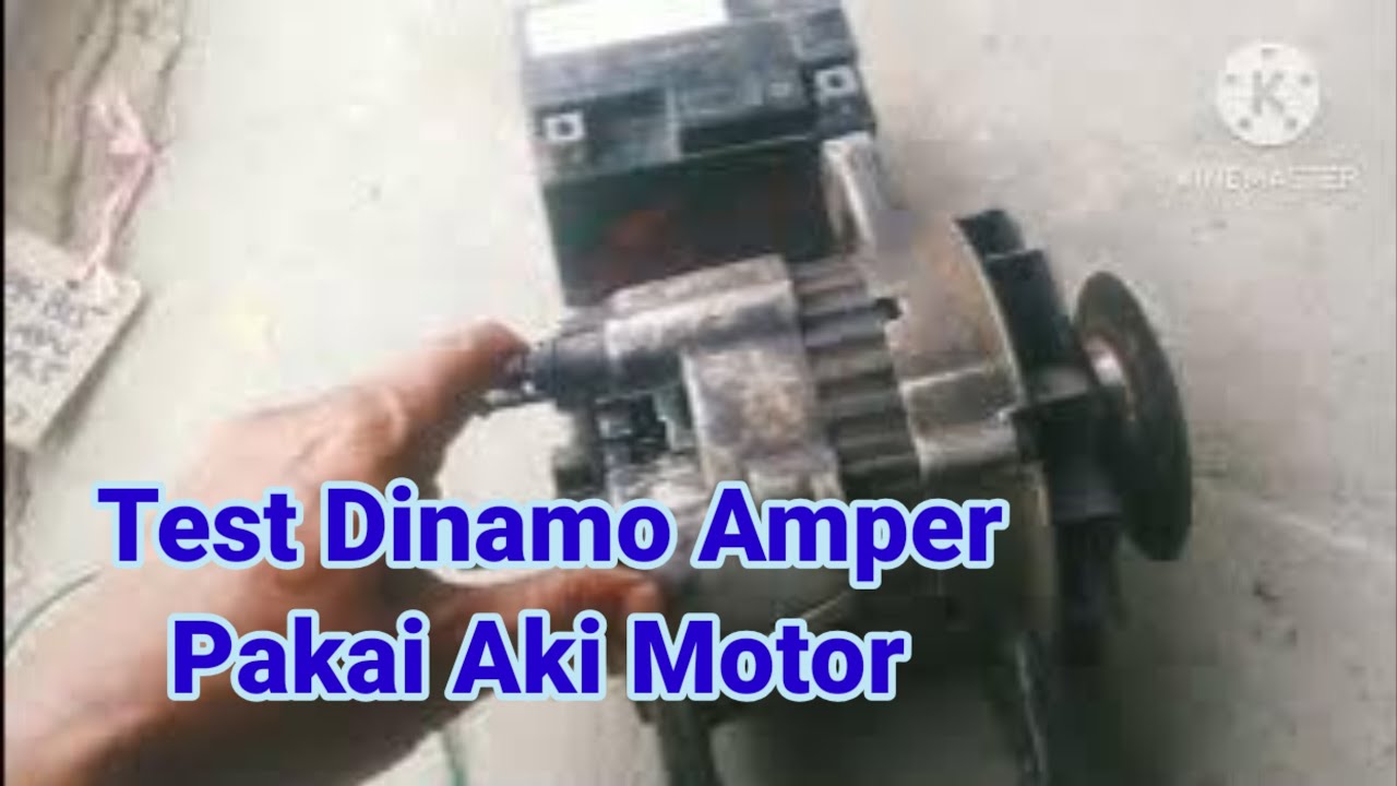 Test Manual Dinamo Cas Mobil Ps 100 Pakai Aki Motor