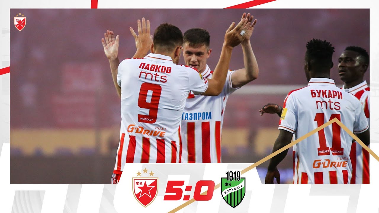 Crvena zvezda - Kolubara 5:0, highlights