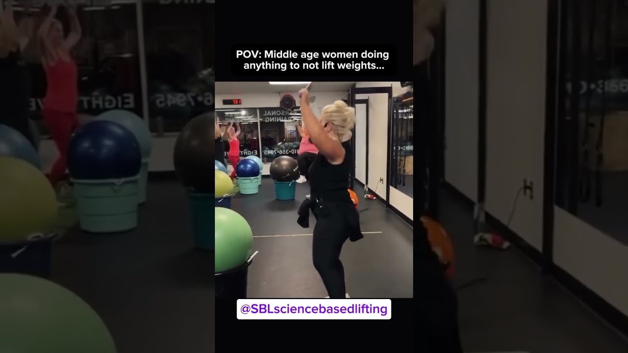 Middle aged women will do anything but lift weights! #gym #gymmotivation
