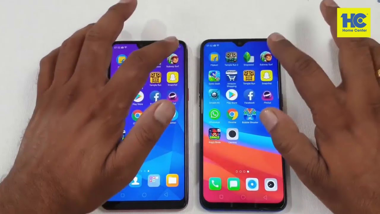 So sánh điện thoại: Oppo F9- Oppo F7