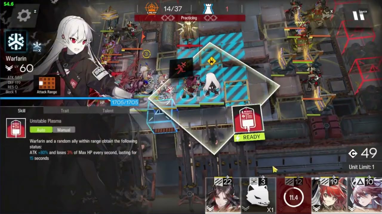Arknights: CV-EX-8 CM - Ray & Warfarin Boss Kill