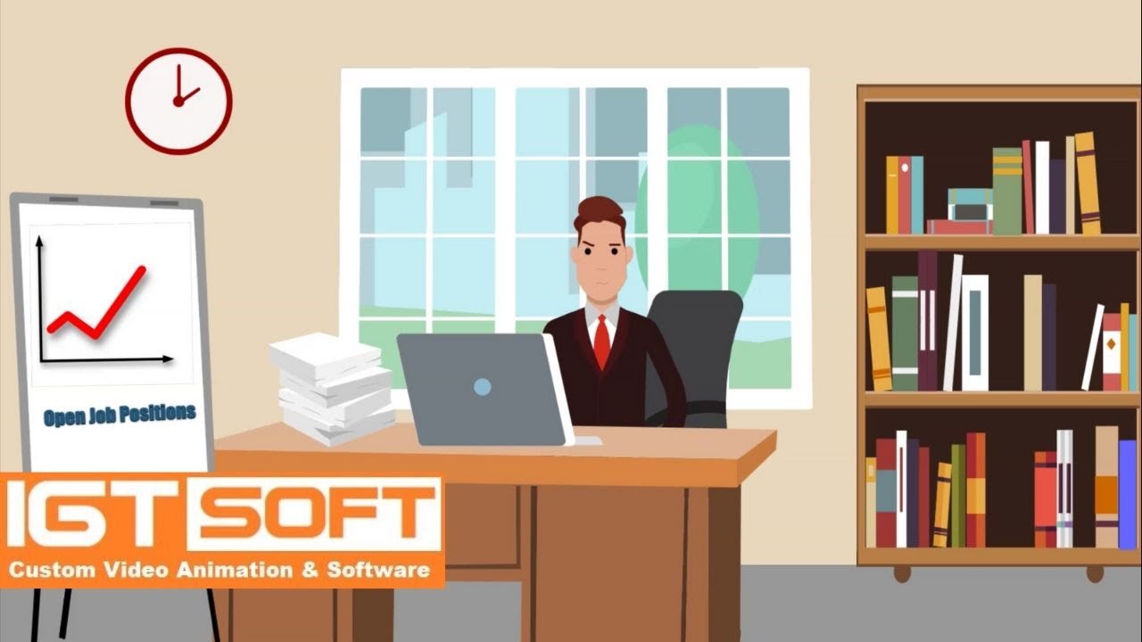 Custom Cartoon Video Animation using Toonly - LabMinds Staffing Promotional Video