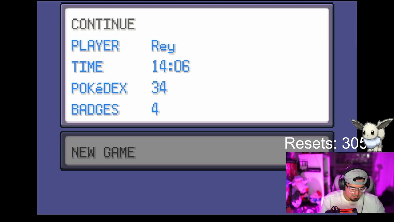 Shiny Hunting Eevee - Pokemon FireRed - First Playthrough