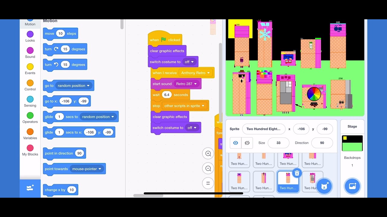 Numberblocks band retro 281-290 all sounds