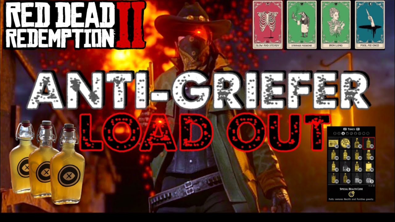 RDR2 Online ANTI-GRIEFER Ability Card Build and Tonics!!!