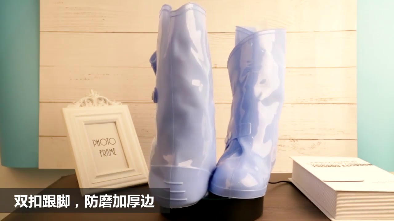 New designs Rubber PVC waterproof shoe covers Cycling rain overshoes rain boots