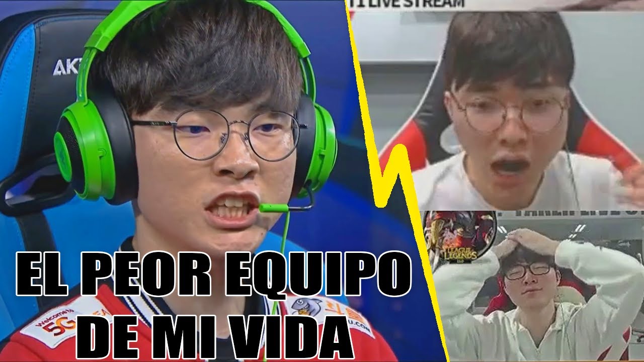 5 PEORES TILTEOS Y ENOJOS De FAKER En League Of Legends