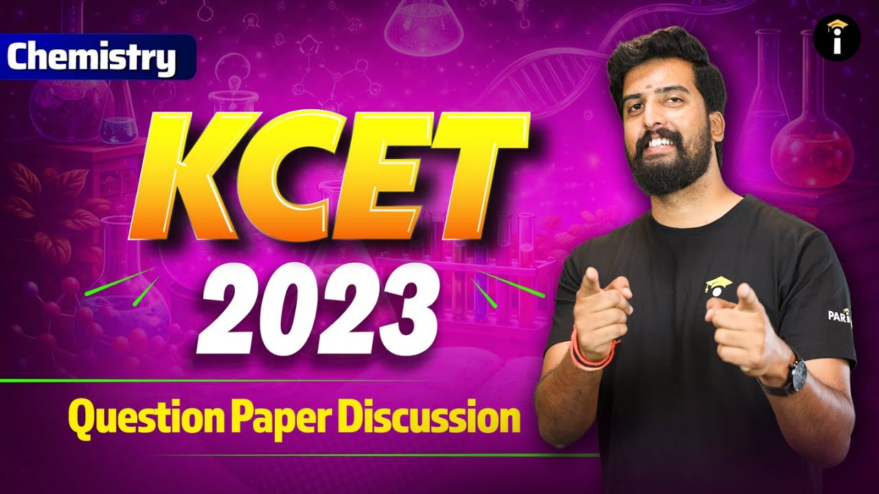 Chemistry KCET 2023 Question Paper + Solutions | Score 45+ Marks Guaranteed #kcet #studytips