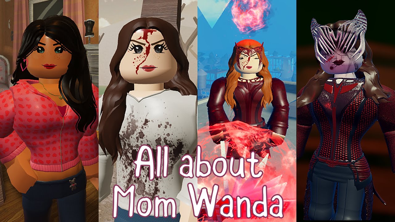 Mom Wanda skins showcase comparison. Heroes online world Roblox