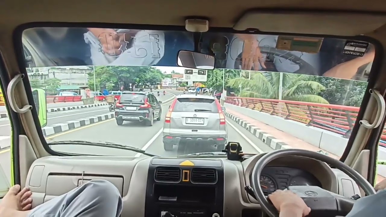 Part:005 //🚚🚚🚗 Car Driving Hino Dutro Pagi Hari Di sambut Gerimis #viral #tranding @Kadalijo141 