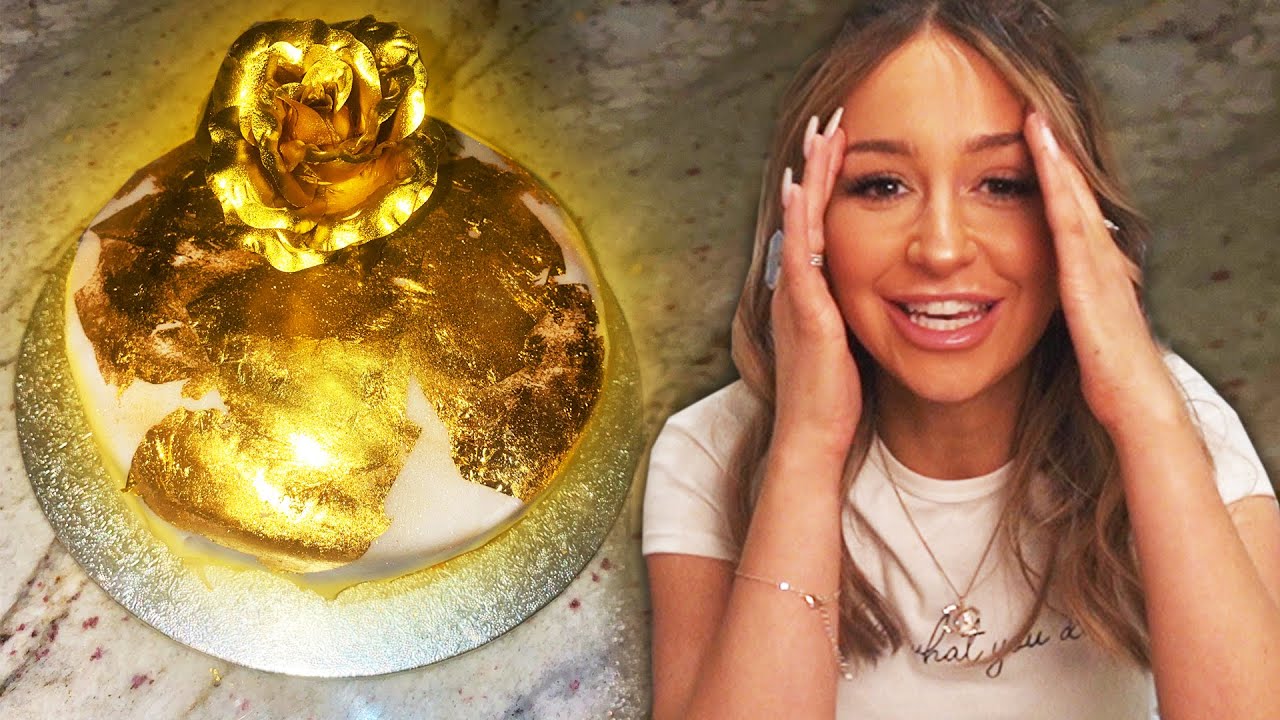 Lets Bake A 24k Gold Cake *cooking gone wrong*