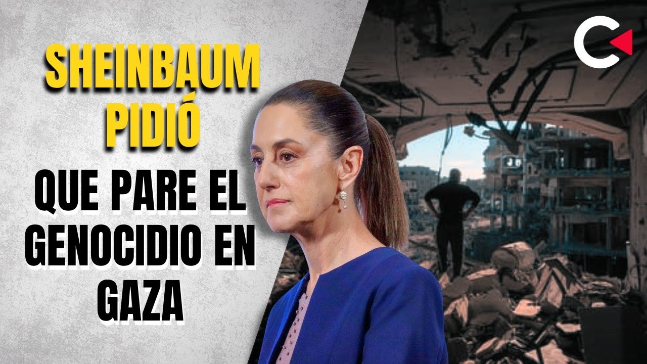 Sheinbaum pidió que pare el genocidio en Gaza              #contralíneatv #news #gaza #internacional