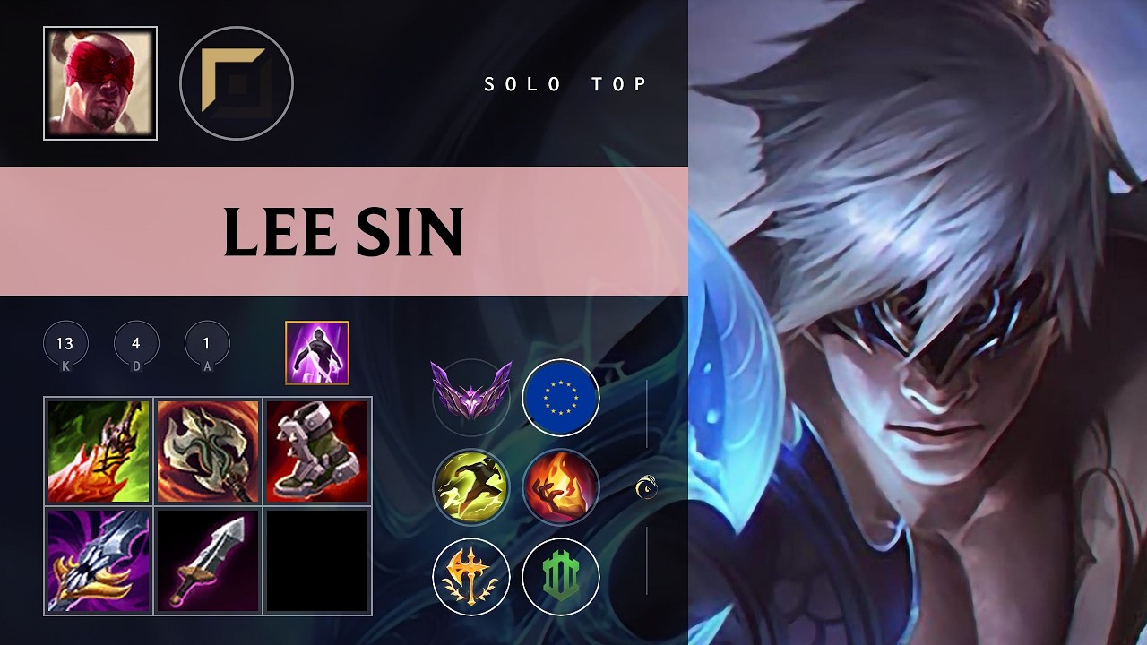 Lee Sin Top vs Yone - EUW Master Patch 26.08
