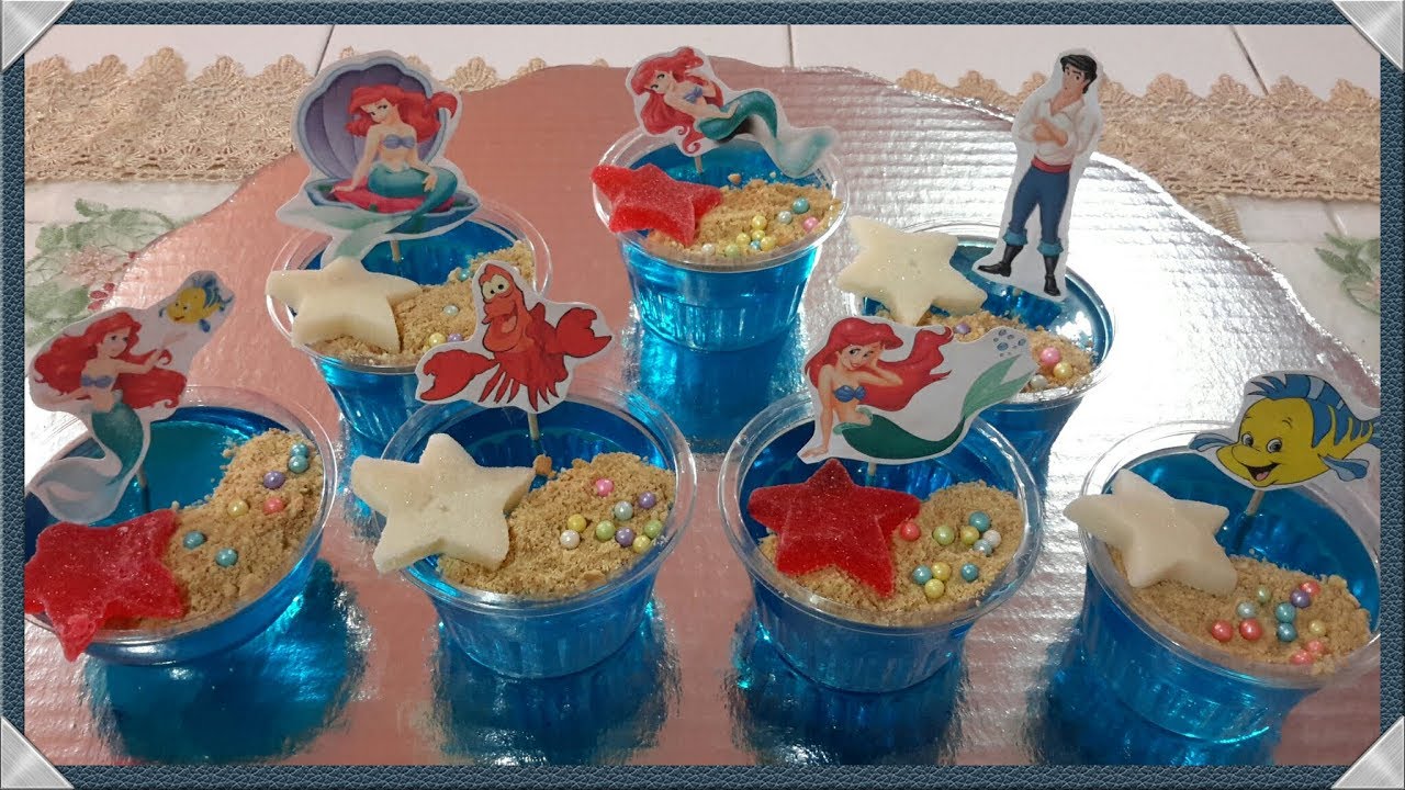 Gelatinas de la sirenita Ariel