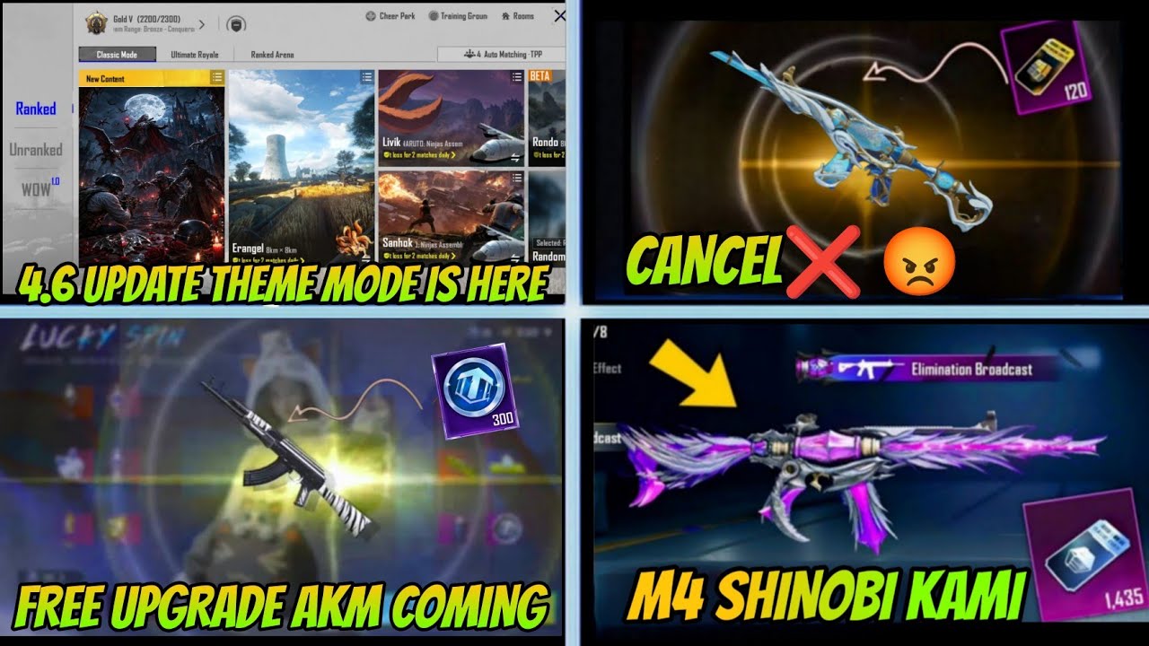 BGMI 4.6 😱 FREE UPGRADE AKM COMING / TIDAL M416 CANCEL❌ / NEXT PRIZE PATH DATE / BGMI 4.6 GAMEPLAY