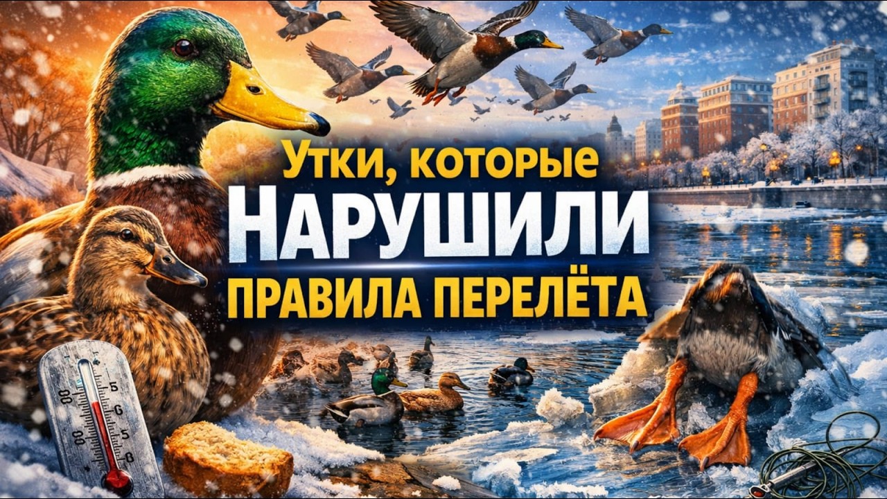 Они должны были улететь… Почему утки остаются зимовать в городе?