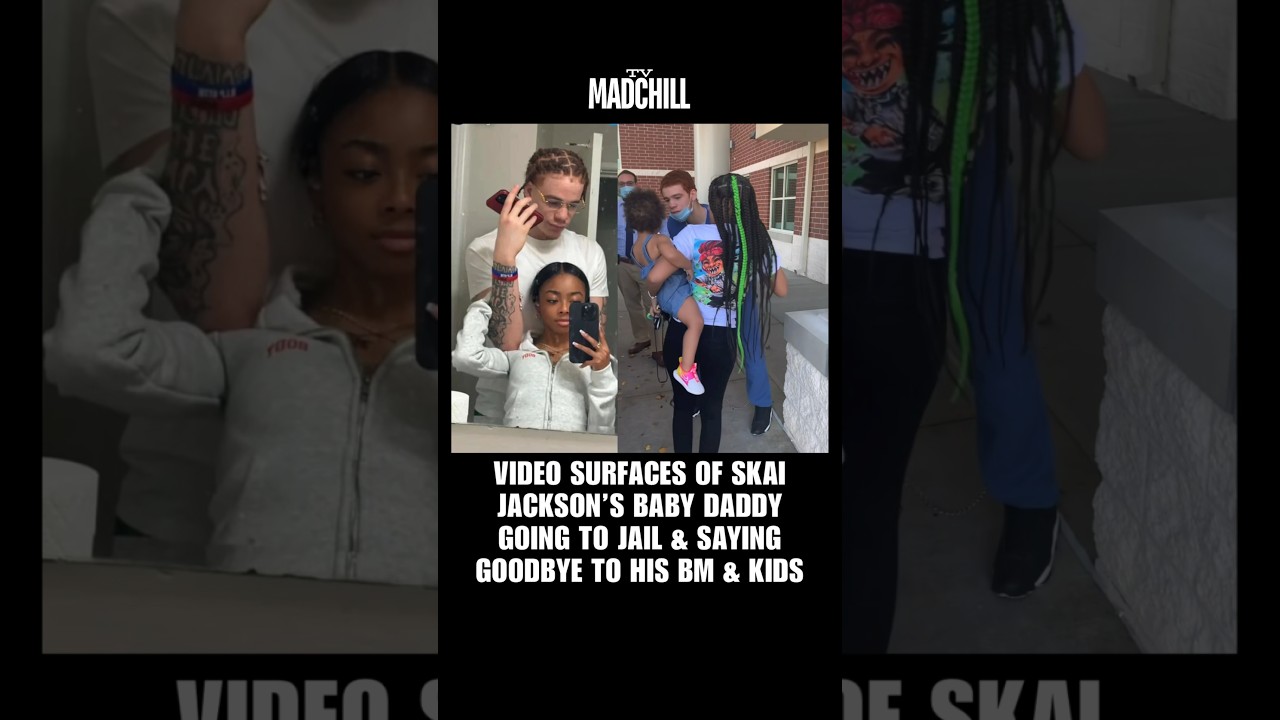 VIDEO SURFACES OF #SkaiJackson BABY DADDY GOING TO JAIL & SAYING GOODBYE TO HIS BABY MAMA & KIDS