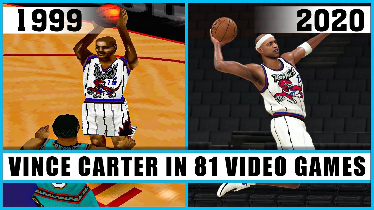 VINCE CARTER, the evolution in video games [1999 - 2020]