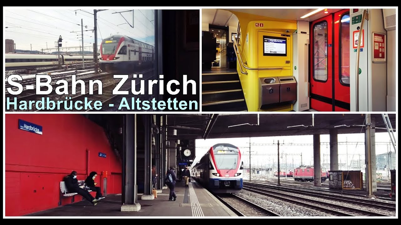INSIDE SWISS TRAIN / Mit der S-Bahn vom der Hardbr&uuml;cke nach Altstetten, Stadt Z&uuml;rich, Schweiz 2021