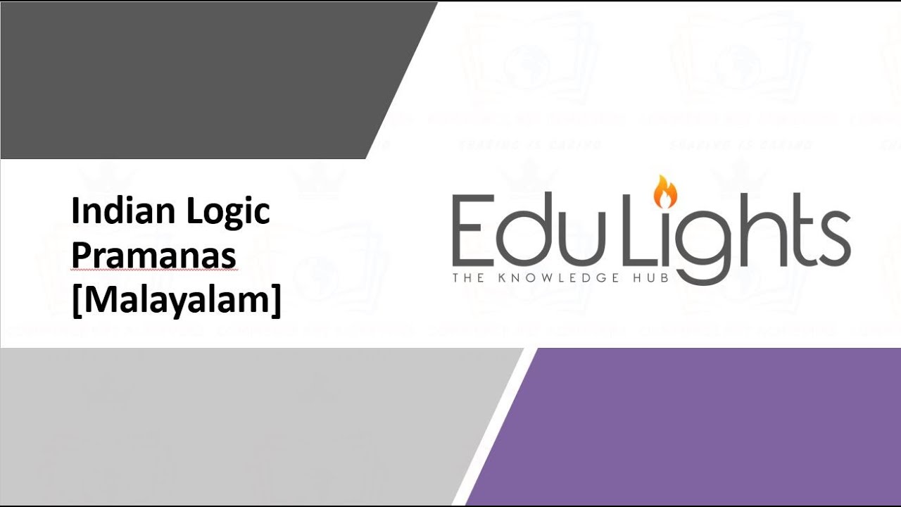 Indian Logic  Pramanas in Malayalam