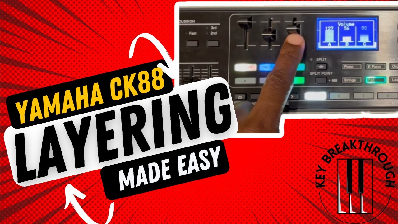 Как накладывать слои на CK88 - Yamaha CK61 - Наложение слоев