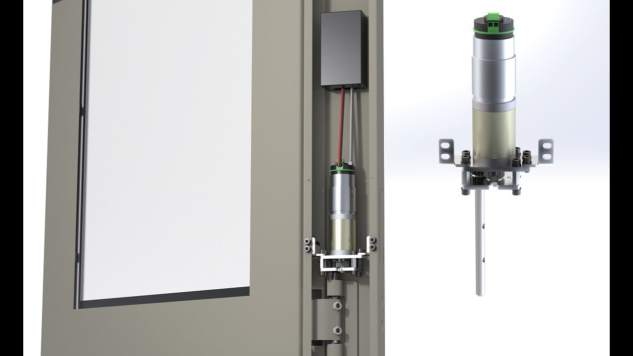 Using installation video for swing door motor