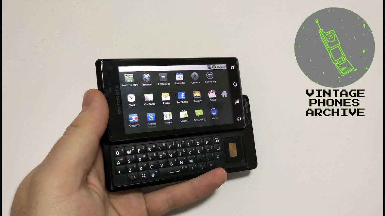 Motorola DROID A855 Milestone Mobile phone menu browse, ringtones, games, wallpapers