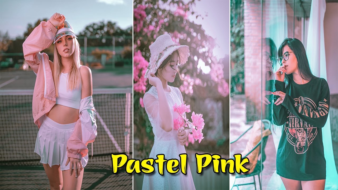 How To Edit Pastel Pink Tone Color Gradient Effect | Photoshop CC Tutorial