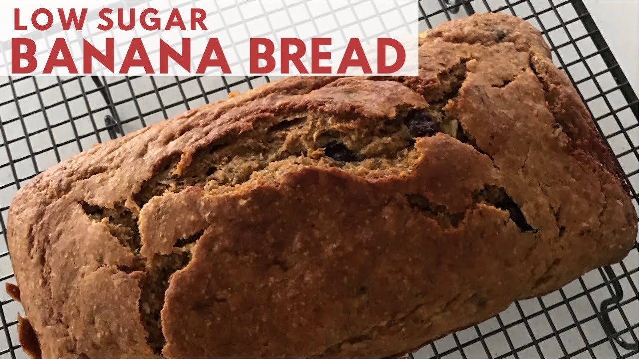 Healthy Banana Bread Recipe | low sugar banana bread