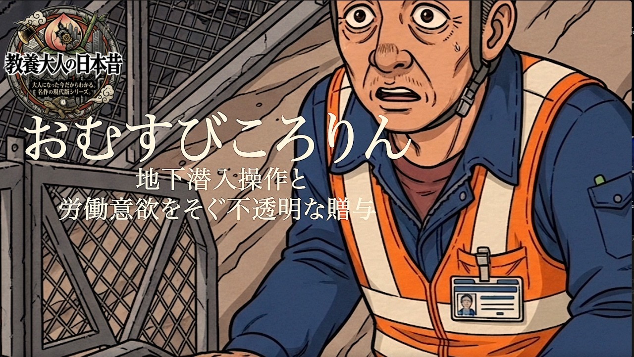 【教養大人の日本昔話】おむすびころりん  地下潜入操作と 労働意欲をそぐ不透明な贈与【睡眠朗読】