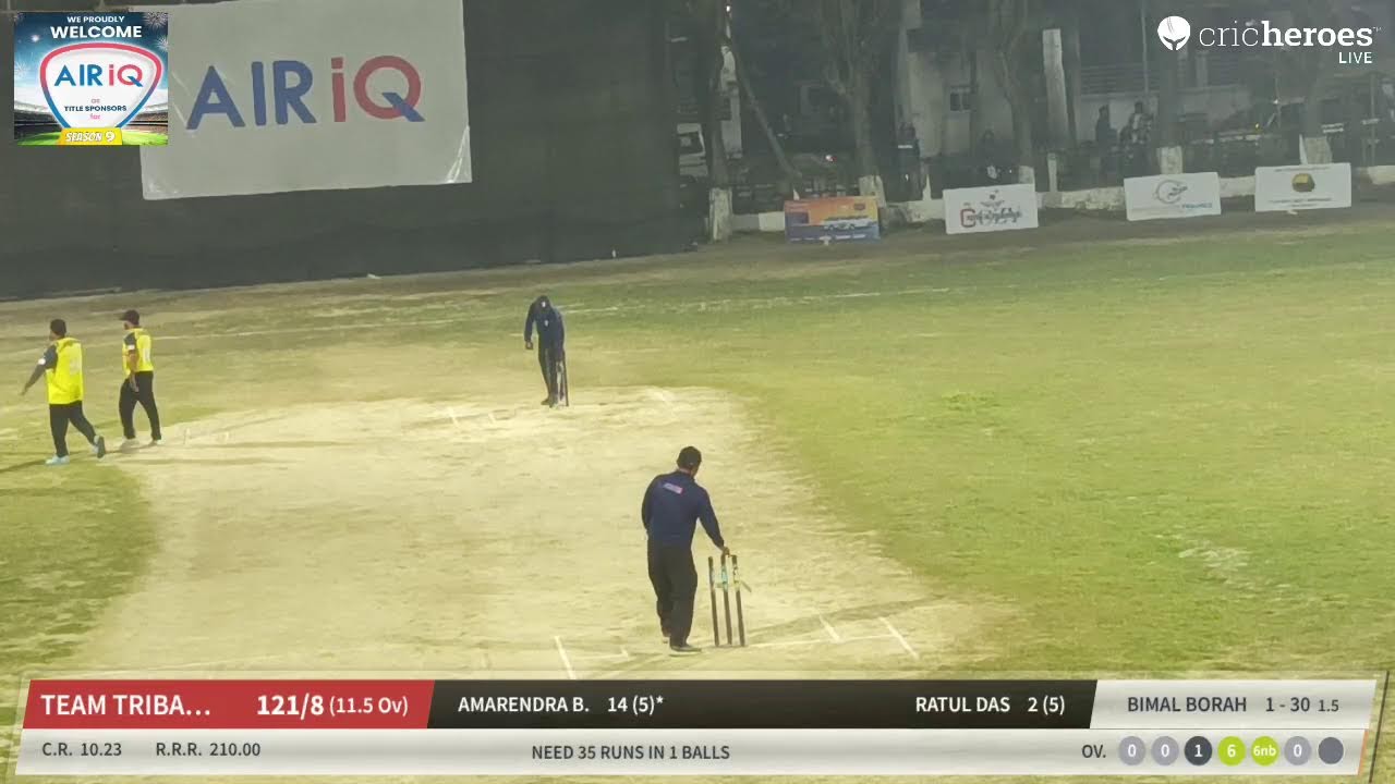 Cozy and Landscape Army vs Team Tribal Hunters live cricket match | AIR IQ TFCL SEASON 9 live - Lat